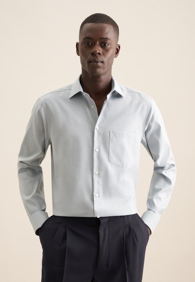 Comfort Business shirt Structure in Green |  Seidensticker Onlineshop