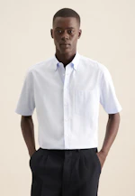 Comfort Chemise d'affaires Structure in Bleu Clair |  Seidensticker Onlineshop