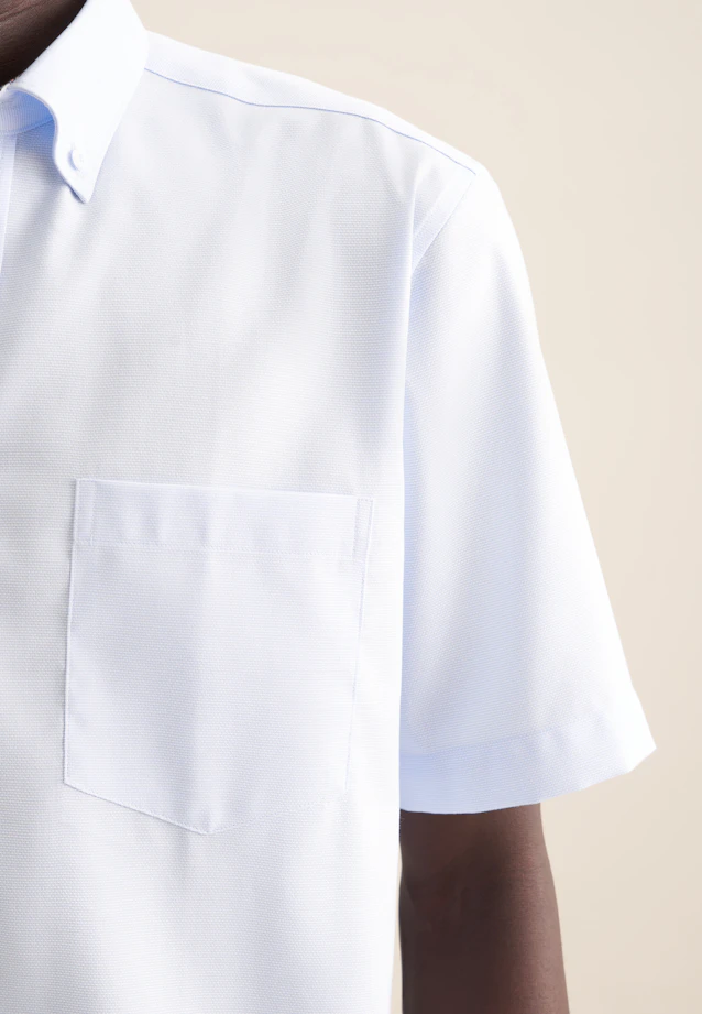 Comfort Chemise d'affaires Structure in Bleu Clair |  Seidensticker Onlineshop