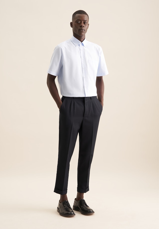 Comfort Business Hemd Struktur in Hellblau |  Seidensticker Onlineshop