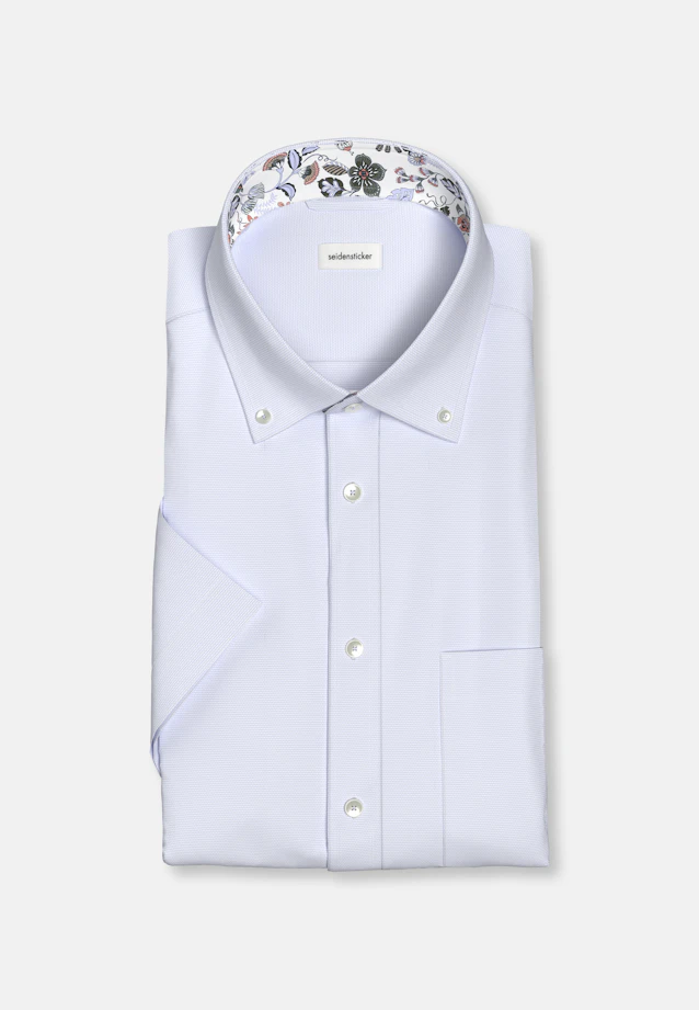 Comfort Chemise d'affaires Structure in Bleu Clair |  Seidensticker Onlineshop