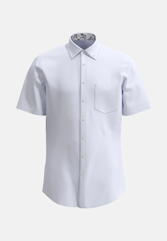 Comfort Chemise d'affaires Structure in Bleu Clair |  Seidensticker Onlineshop