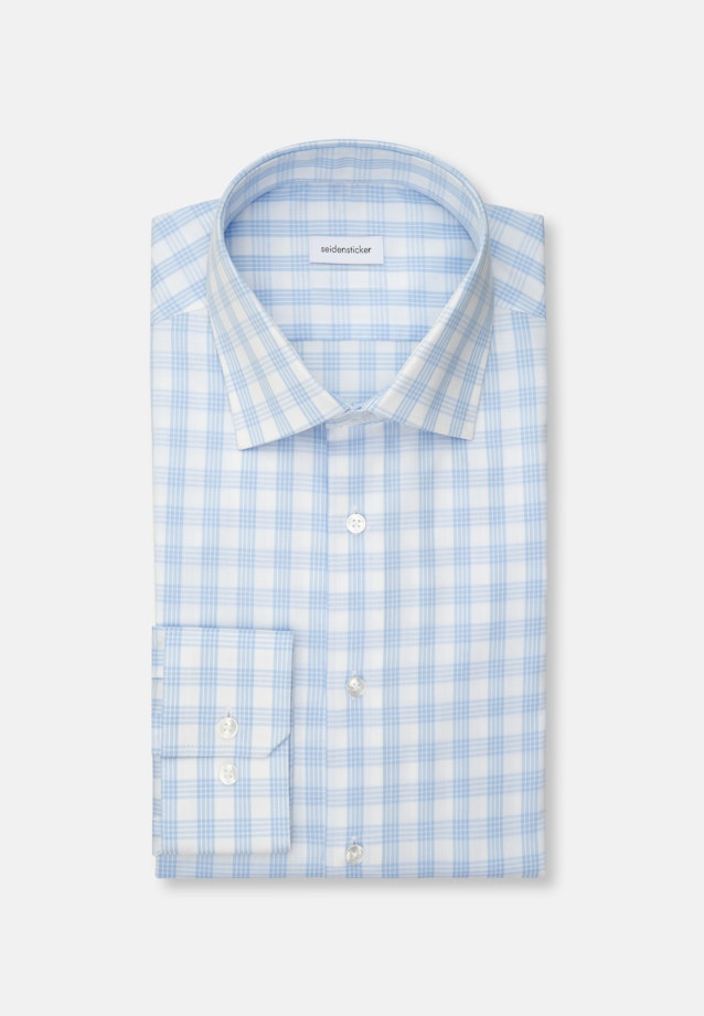 Slim Business shirt Check in Light Blue |  Seidensticker Onlineshop