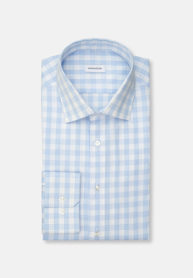 Slim Business shirt Check in Light Blue | Seidensticker online shop