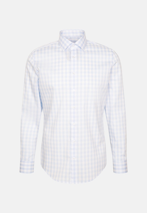 Slim Business shirt Check in Light Blue |  Seidensticker Onlineshop