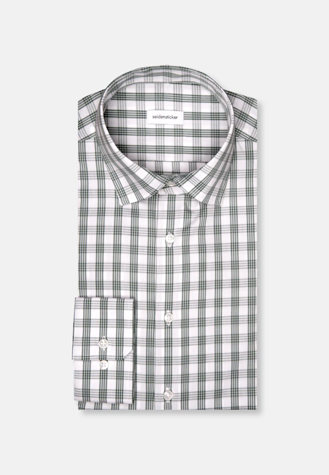 Slim Chemise d'affaires carreaux dans Vert | Boutique en ligne Seidensticker