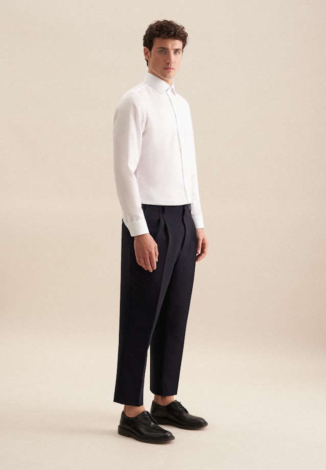Slim Business shirt Uni in White |  Seidensticker Onlineshop