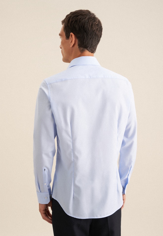 Slim Business Hemd Uni in Mittelblau | Seidensticker Onlineshop