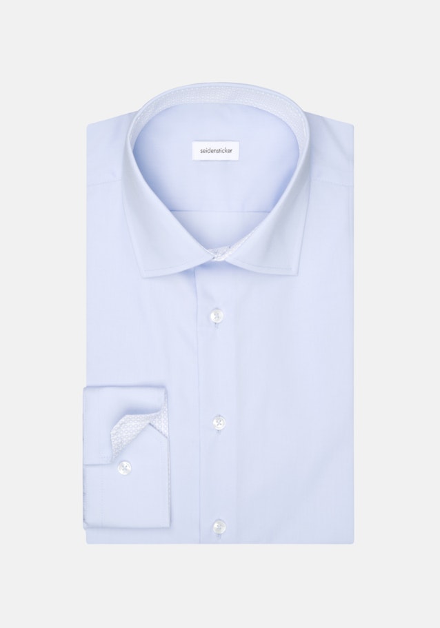 Slim Business Hemd Uni in Mittelblau | Seidensticker Onlineshop