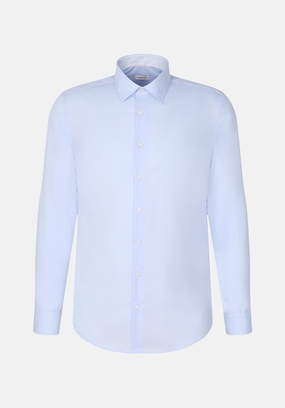Slim Business Hemd Uni in Mittelblau | Seidensticker Onlineshop