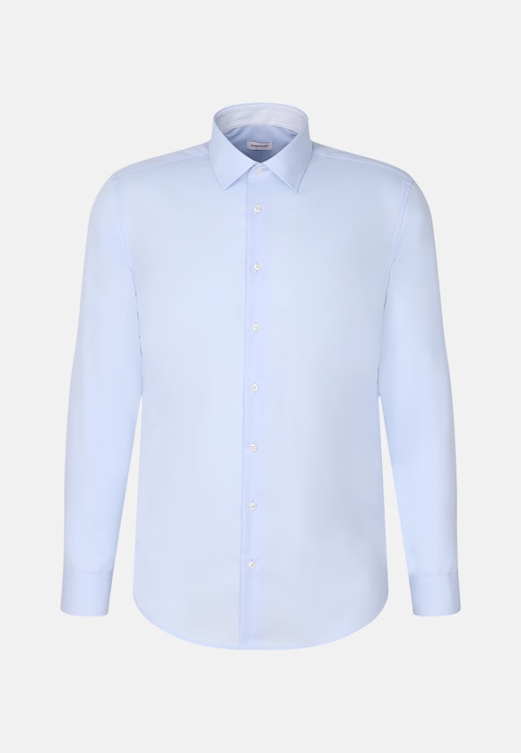 Slim Business Hemd Uni in Mittelblau |  Seidensticker Onlineshop
