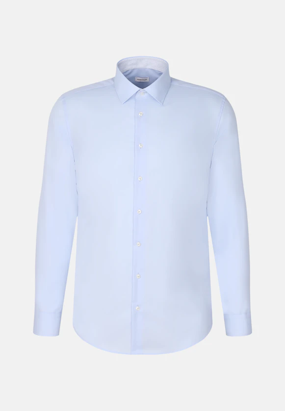 Slim Business Hemd Uni in Mittelblau |  Seidensticker Onlineshop