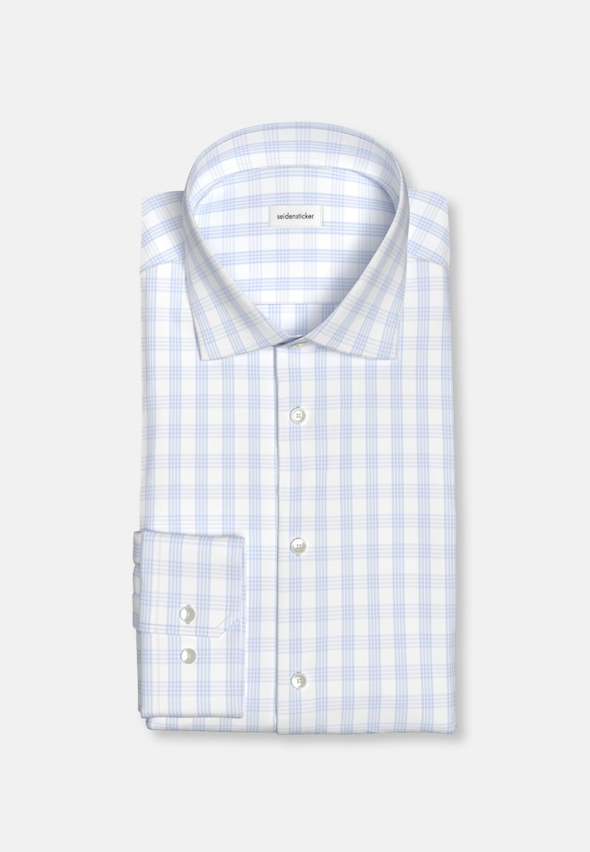 Shaped Business Hemd Karo in Hellblau | Seidensticker Onlineshop