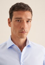 Shaped Business Hemd Uni in Mittelblau |  Seidensticker Onlineshop