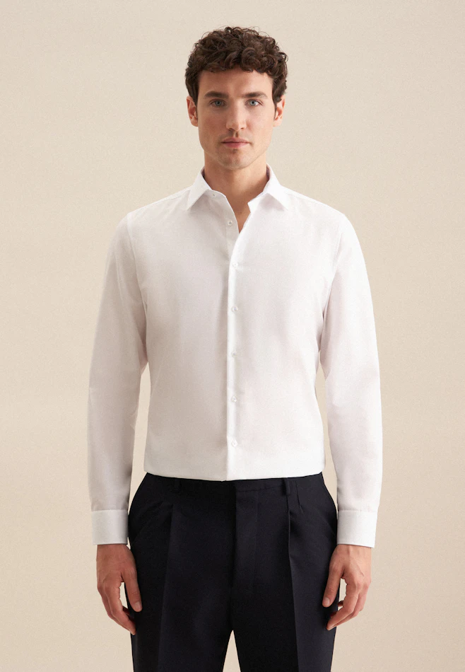 X-Slim Chemise d'affaires Uni dans Blanc | Boutique en ligne Seidensticker