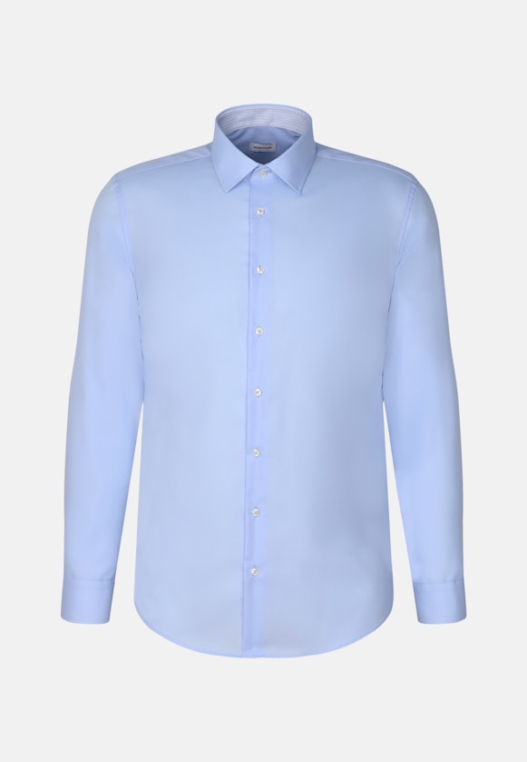 X-Slim Business Hemd Uni in Mittelblau |  Seidensticker Onlineshop