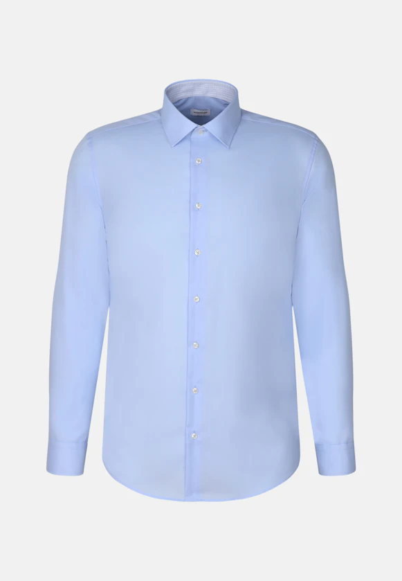 X-Slim Business Hemd Uni in Mittelblau |  Seidensticker Onlineshop