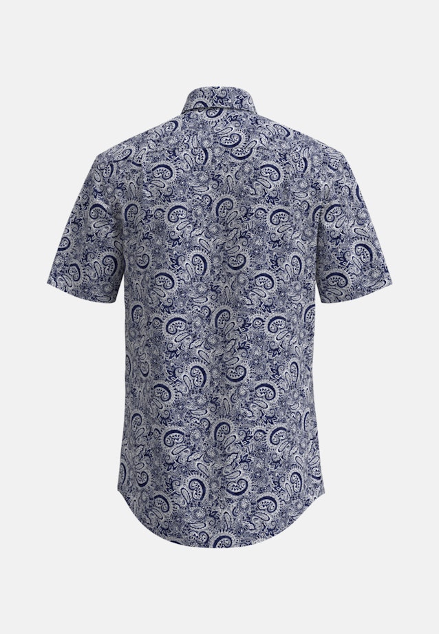 Regular Business shirt Print in Dark Blue |  Seidensticker Onlineshop