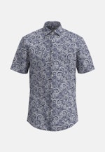 Regular Business shirt Print in Dark Blue |  Seidensticker Onlineshop