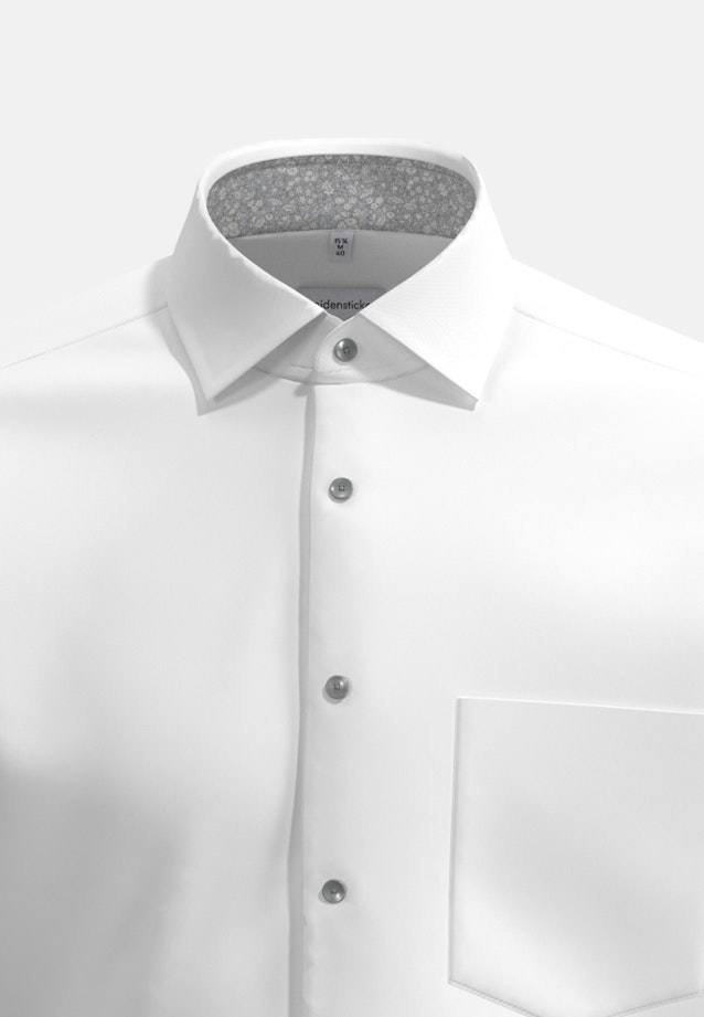 Regular Chemise d'affaires Uni in Blanc |  Seidensticker Onlineshop