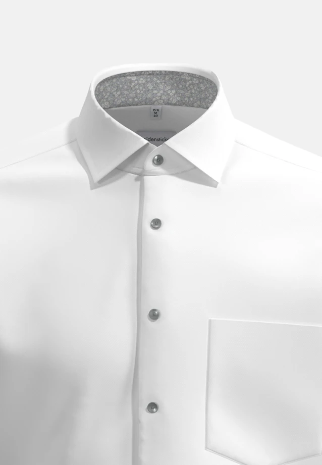 Regular Business Hemd Uni in Weiß |  Seidensticker Onlineshop