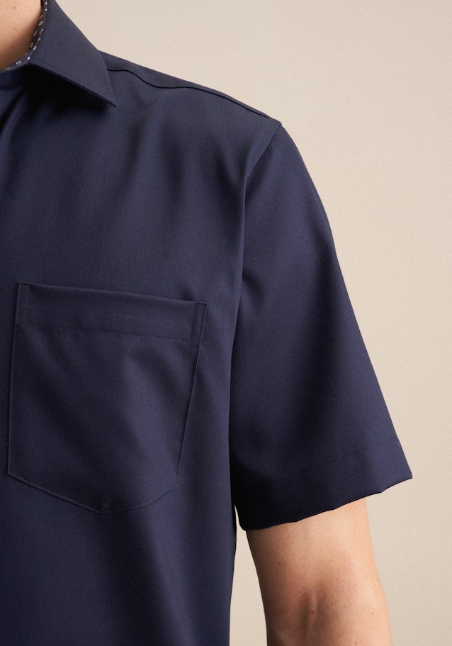 Regular Chemise Business Uni in Bleu Foncé | Seidensticker Onlineshop
