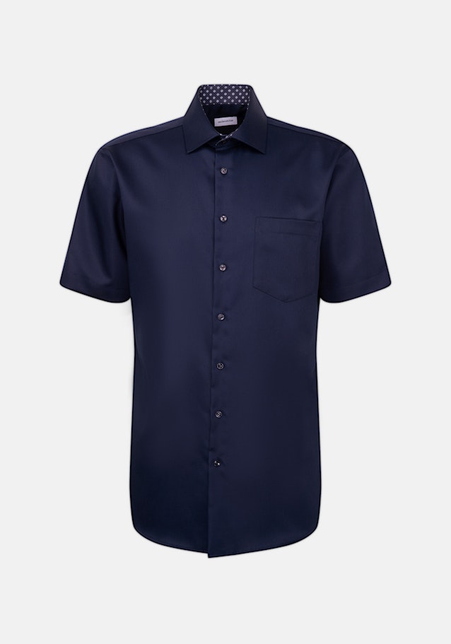 Regular Chemise Business Uni in Bleu Foncé | Seidensticker Onlineshop