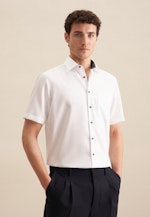 Regular Chemise d'affaires Uni in Blanc |  Seidensticker Onlineshop
