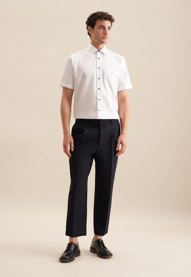 Regular Chemise d'affaires Uni in Blanc |  Seidensticker Onlineshop