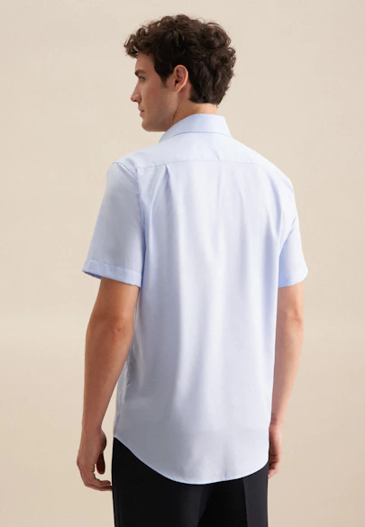 Regular Chemise d'affaires Uni in Bleu Clair |  Seidensticker Onlineshop