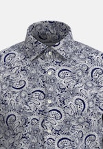 Slim Business Hemd Druck in Dunkelblau |  Seidensticker Onlineshop