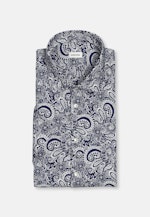 Slim Business Hemd Druck in Dunkelblau |  Seidensticker Onlineshop
