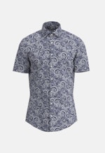 Slim Business Hemd Druck in Dunkelblau |  Seidensticker Onlineshop