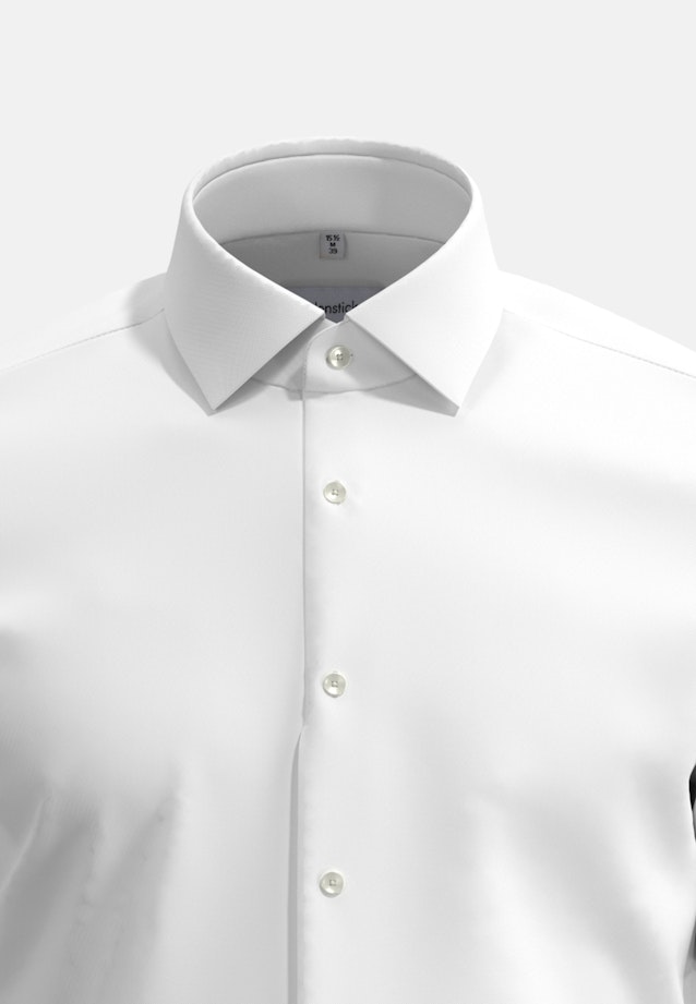 Slim Chemise Performance Uni in Blanc |  Seidensticker Onlineshop