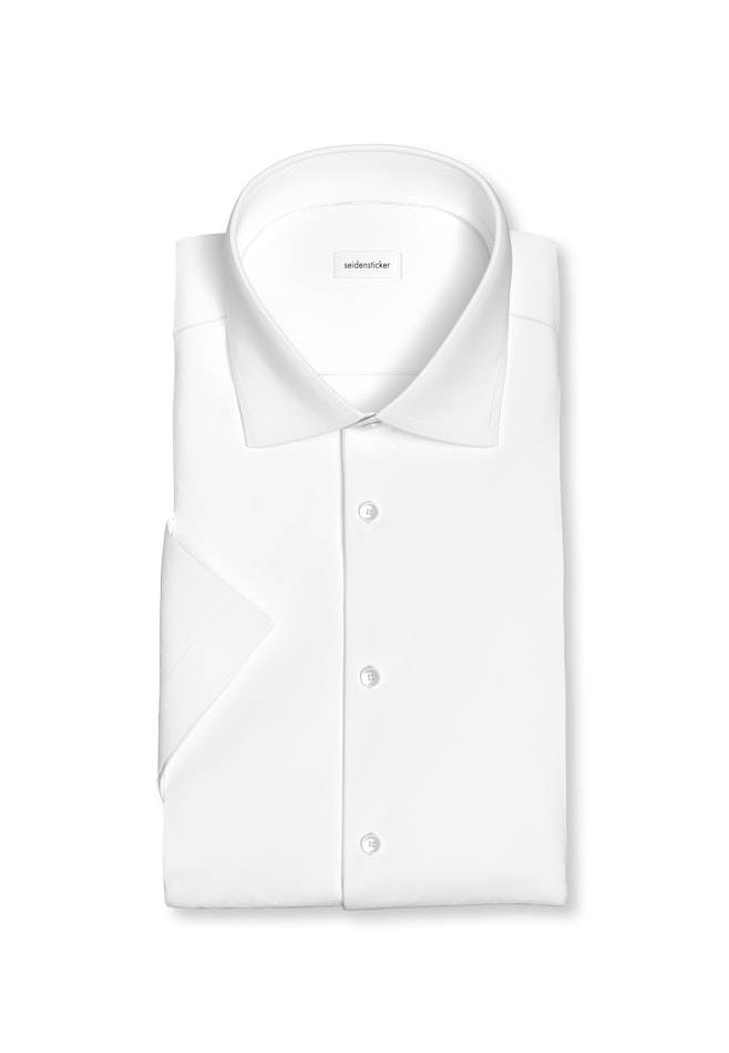 Slim Performance-Hemd Uni in Weiß | Seidensticker Onlineshop