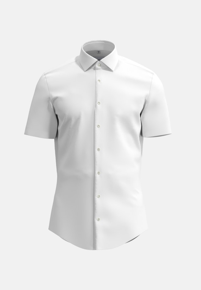 Slim Performance-Hemd Uni in Weiß | Seidensticker Onlineshop