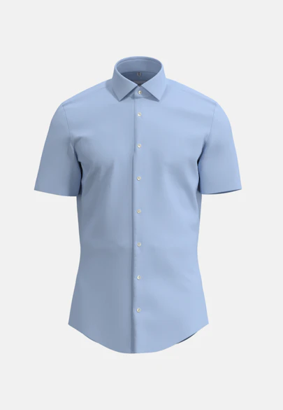 Slim Chemise Performance Uni in Bleu Clair |  Seidensticker Onlineshop