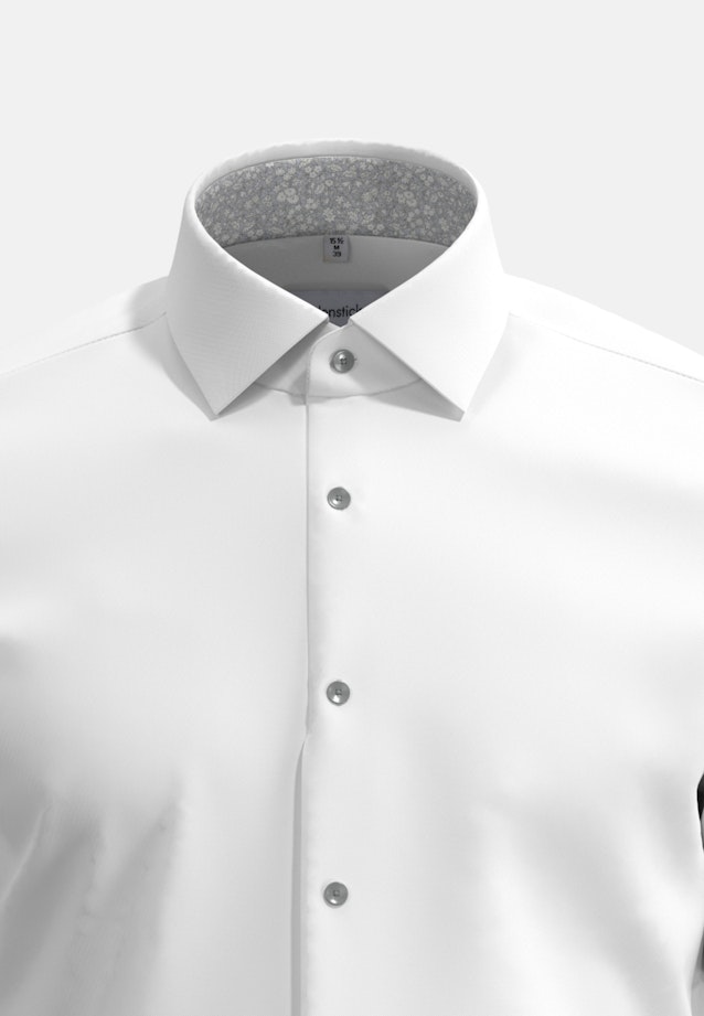 Shaped Business Hemd Uni in Weiß |  Seidensticker Onlineshop