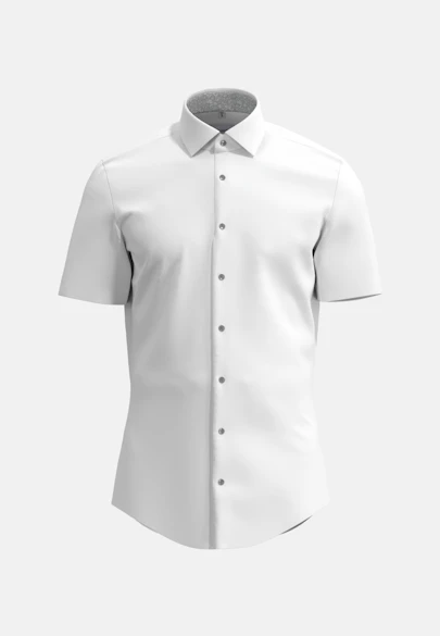 Shaped Business Hemd Uni in Weiß |  Seidensticker Onlineshop