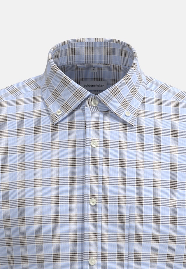 Regular Business Hemd Karo in Braun |  Seidensticker Onlineshop