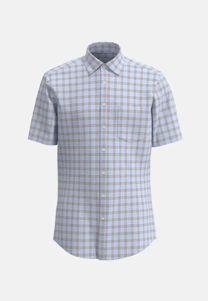 Regular Chemise d'affaires carreaux in Marron |  Seidensticker Onlineshop