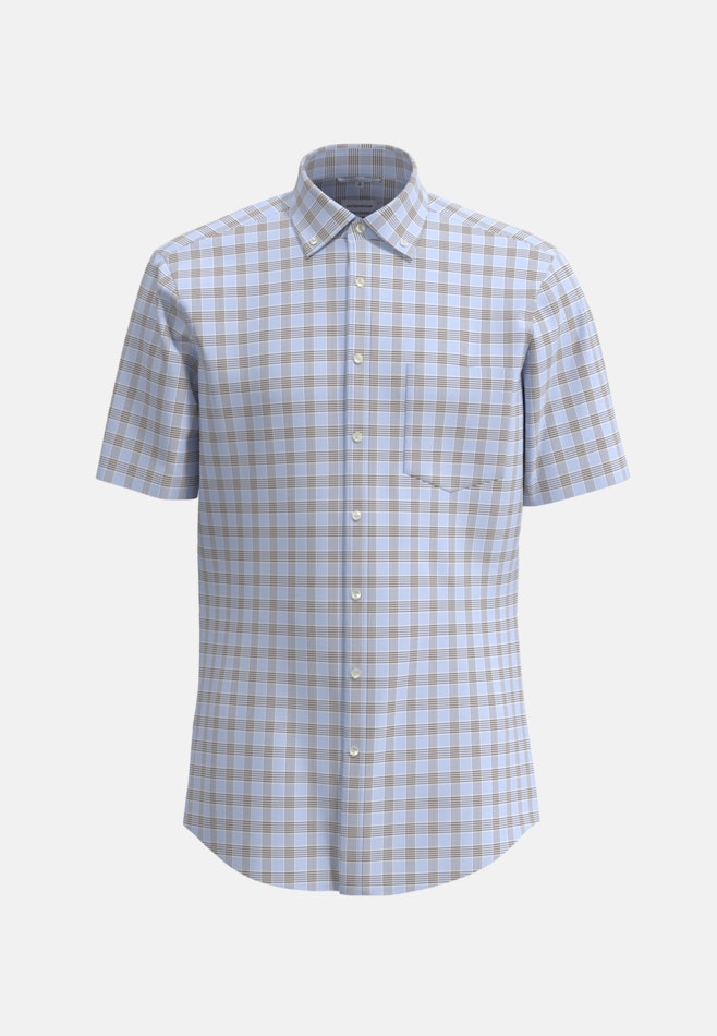 Regular Chemise d'affaires carreaux dans Marron | Boutique en ligne Seidensticker