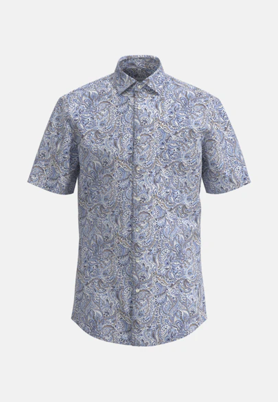 Regular Business Hemd Floral in Hellblau |  Seidensticker Onlineshop