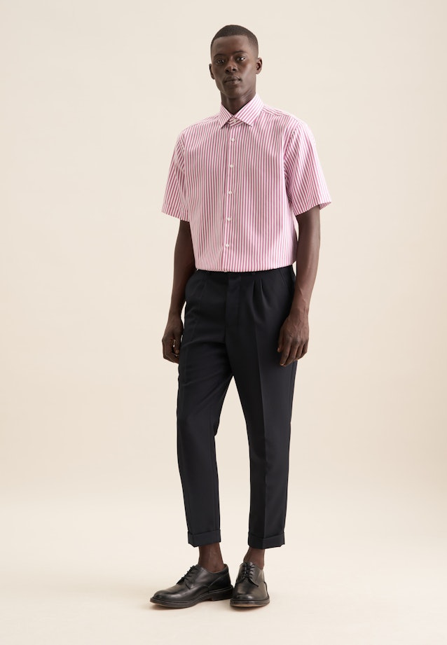 Regular Business Hemd Streifen in Rosa/Pink |  Seidensticker Onlineshop