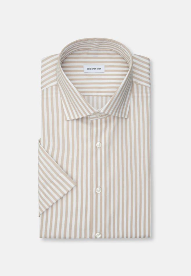 Regular Chemise d'affaires rayures dans Beige | Boutique en ligne Seidensticker