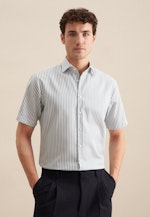 Regular Business shirt Stripe in Green |  Seidensticker Onlineshop
