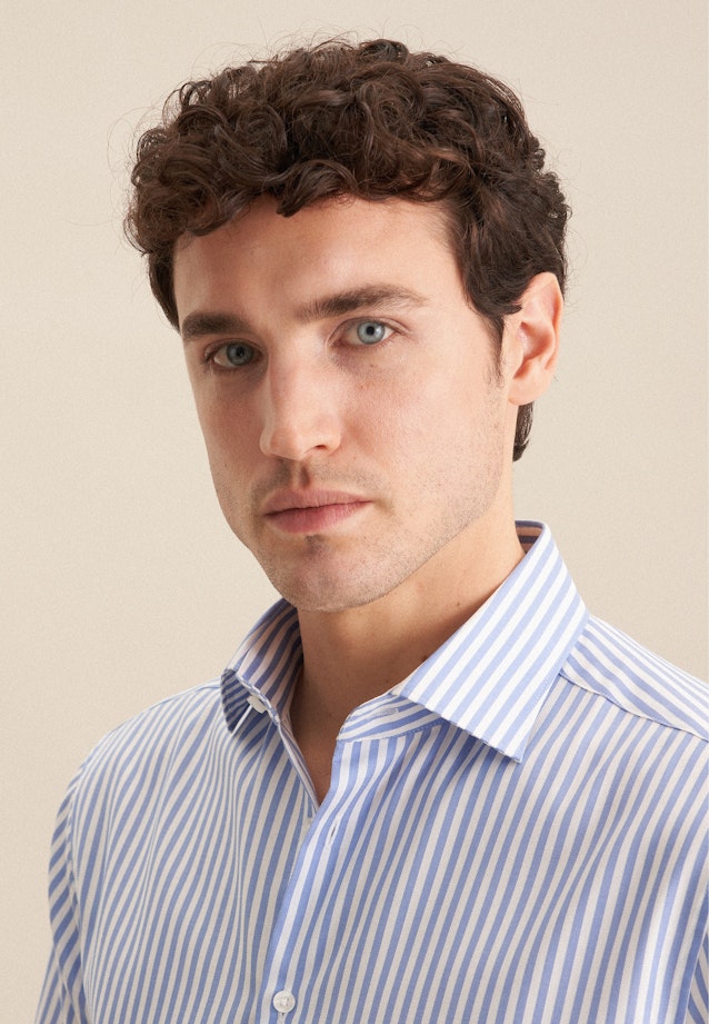 Regular Business shirt Stripe in Light Blue |  Seidensticker Onlineshop