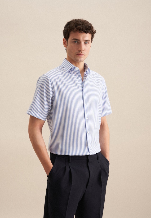 Regular Business shirt Stripe in Light Blue |  Seidensticker Onlineshop