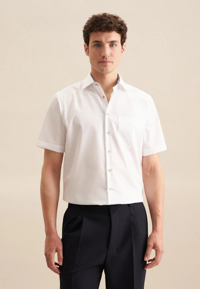 Regular Business Hemd Uni in Weiß |  Seidensticker Onlineshop