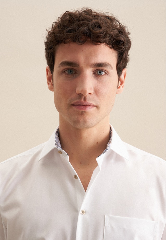Regular Business shirt Uni in White |  Seidensticker Onlineshop